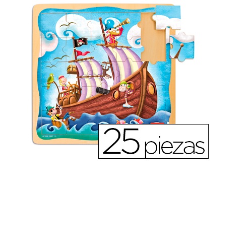 Puzzle barco pirata