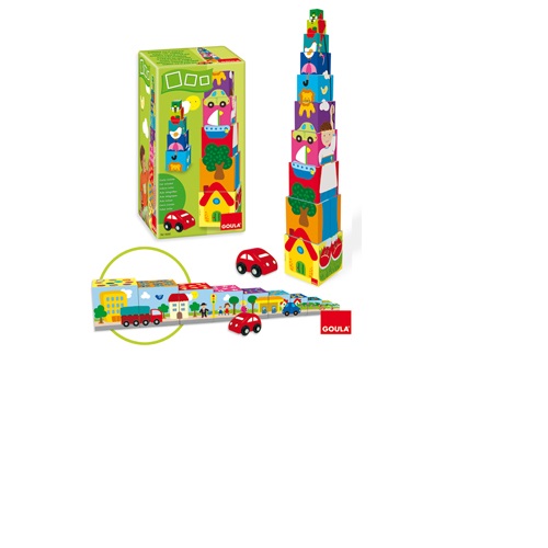 Cubos empilháveis carro