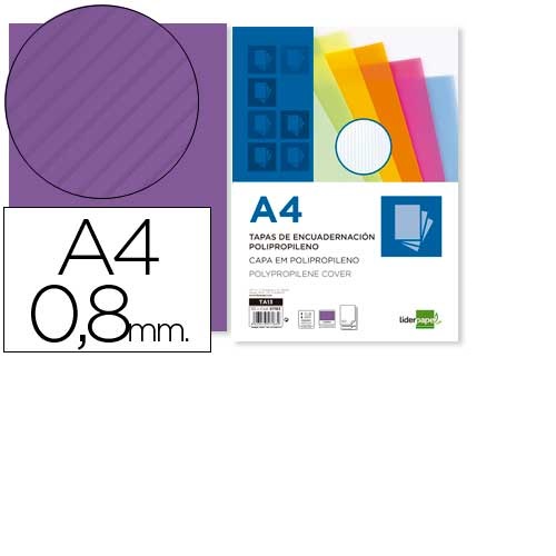 Capas de encadernação polipropileno ondulado, Violeta