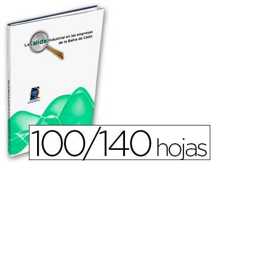 Capa de encadernação dura com janela personalizável BINDO!