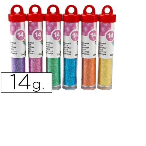 Purpurina, Pastel: Amarelo, Azul, Laranja, Roda, Verde e Violeta