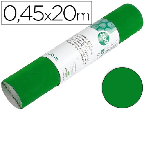 Papel auto-adesivo em rolo acabamento brilho, Verde