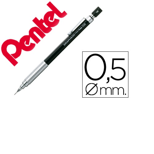 Lapiseira PG 600 profissional, Preto, 0,5 mm