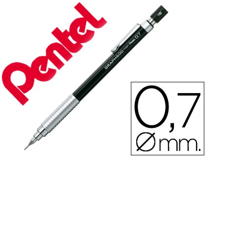 Lapiseira PG 600 profissional, Preto, 0,7 mm
