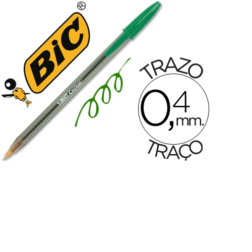 Esferográfica Bic Cristal, Verde