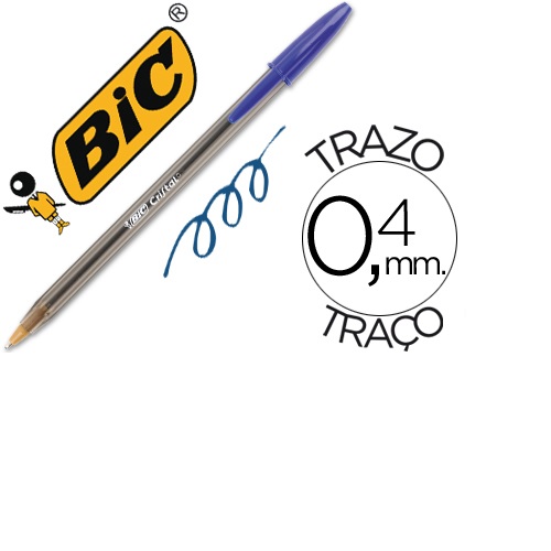 Esferográfica Bic Cristal, Azul